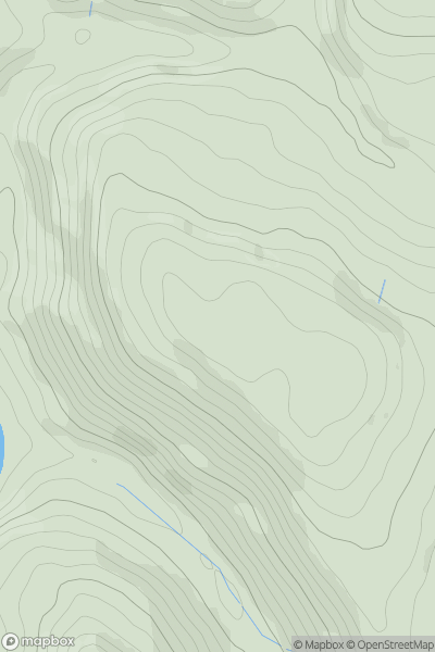 Thumbnail image for Old Hills [Welsh Borders S] [SO542100] showing contour plot for surrounding peak